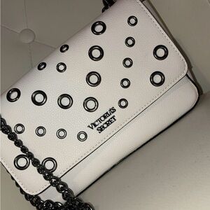 Victoria's Secret Black and White small Circle Crossbody Bag